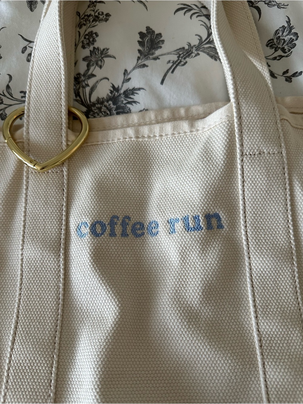 Stoney Clover Lane Medium Canvas Tote Embroidered - Picture 2 of 8